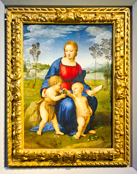 Madonna with child by raffaello sanzio at uffizi gallery in flor Digital Download