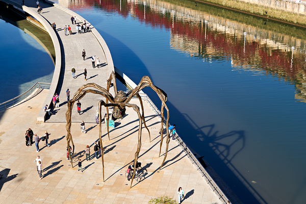 Maman sculpture by Louise Bourgeois near Nervion River in Bilbao Digital Download