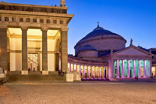 Sunset at Basilica di San Francesco di Paola Naples Digital Download