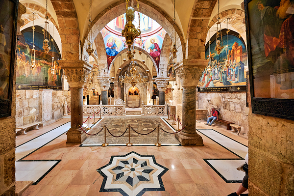 Visit to the church of the Holy Sepulchre in Jerusalem during th Digital Download