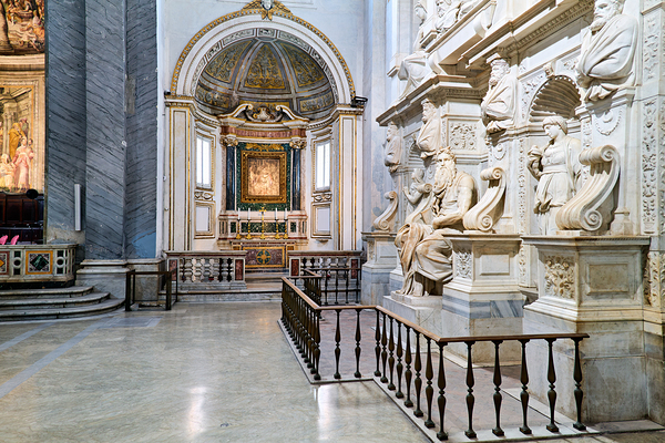 Sculpture of moses by michelangelo in san pietro in vincoli rom Digital Download