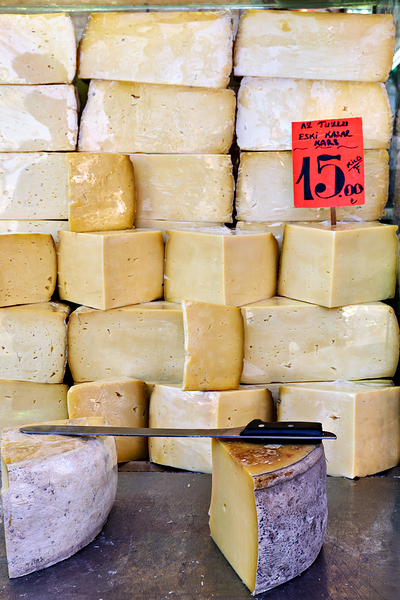 Cheese stall in Grand Bazaar of Istanbul Turkey Digital Download