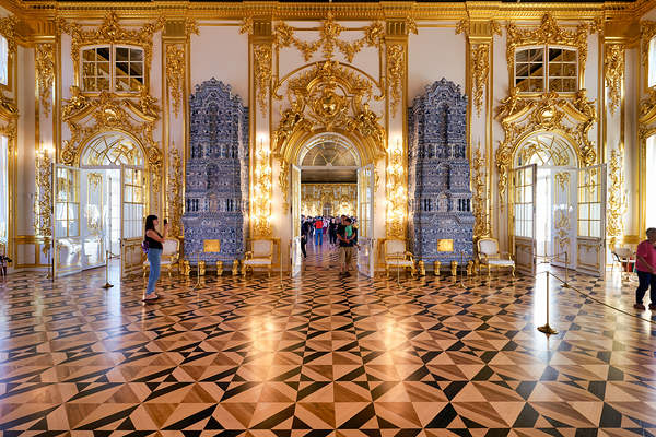 Visitors explore Catherine Palace in Saint Petersburg Russia Digital Download