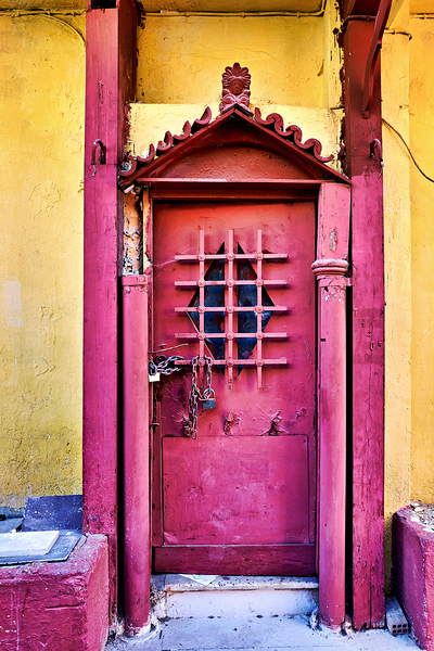 Old door in Anafiotika quarter of Athens Greece Digital Download