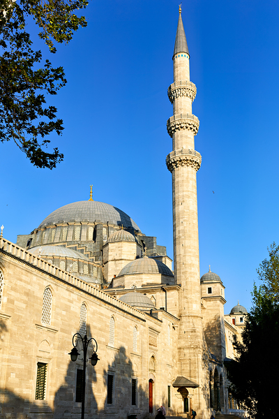 Suleymaniye Mosque in Istanbul under clear blue sky Digital Download