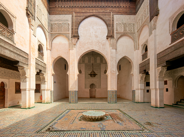 Exploring Al Attarine Madrasa in Fez Morocco during the day Digital Download