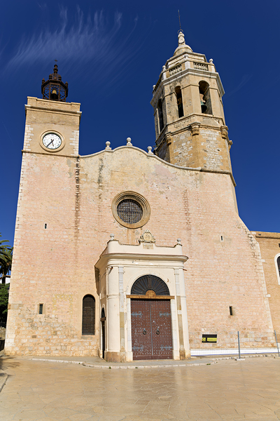 Sitges Catalunya Spain. Church esglesia de Sant Bartomeu i Santa Tecla Digital Download