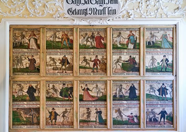 Fussen museum displays Danse Macabre art from St. Mangs Abbey Digital Download
