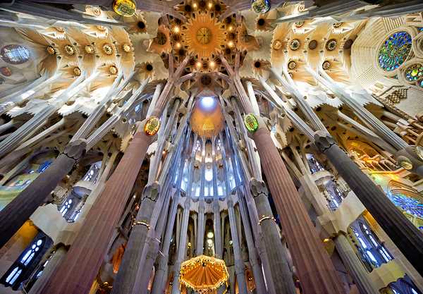 Inside Basílica de la Sagrada Família Barcelona Digital Download