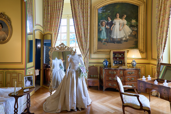 Explore historical fashion in the dress room of Chateau de Cheve Digital Download