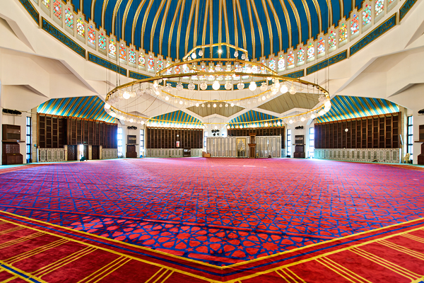 Visit to King Abdullah Mosque in Amman Jordan during prayer time Digital Download