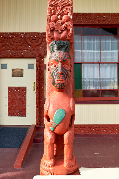 Maori carving at Whakarewarewa village in Rotorua New Zealand Digital Download