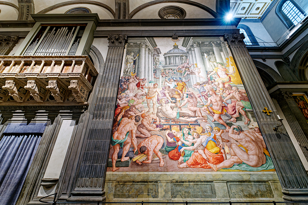 Martyrdom of St. Lawrence painting in Basilica of San Lorenzo Fl Digital Download