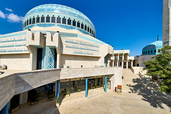 Discover King Abdullah Mosque in Amman Jordan during the day Digital Download