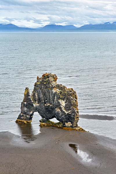 Hvitserkur rock formation in Iceland at low tide Digital Download