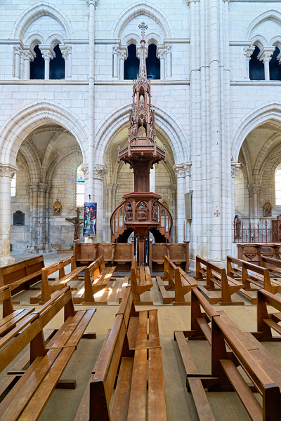 Collegiale Saint Martin church in Chablis Burgundy France Digital Download