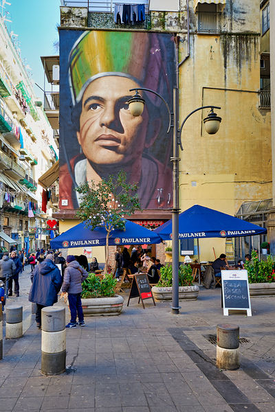 Mural of san gennaro by jorit in forcella naples Digital Download