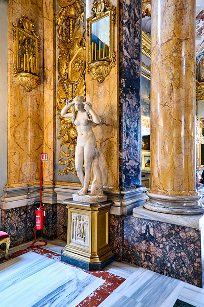 Marble statue inside the Great Hall of Colonna Art Gallery in Ro Digital Download
