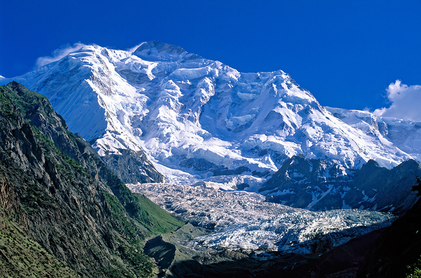 Karakoram range shows snow capped peaks and rocky terrain Digital Download