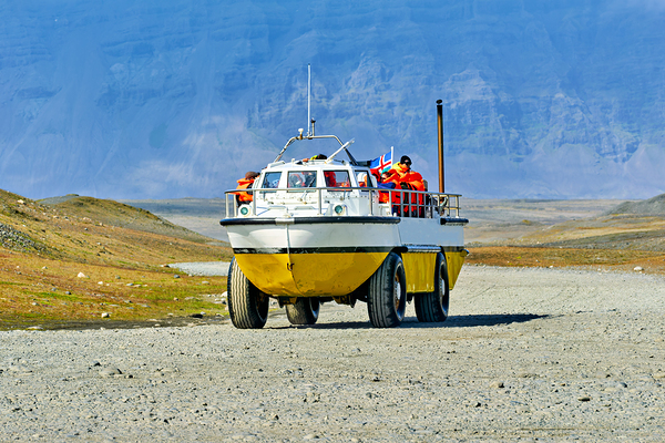 Exploring Jokulsarlon Glacier Lagoon with amphibian vehicle Digital Download