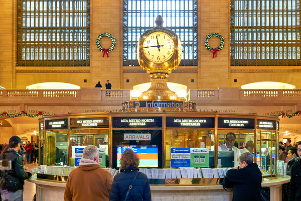 Crowd gathers at Grand Central Terminal Station in Manhattan Digital Download