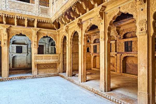 Exploring a traditional haveli house in Jaisalmer Rajasthan Digital Download