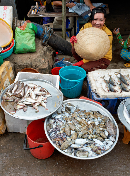 Local fish market in Phu Quoc Vietnam during daytime hours Digital Download