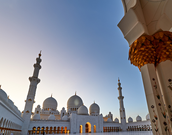 Visitors explore Sheikh Zayed Grand Mosque in Abu Dhabi Digital Download