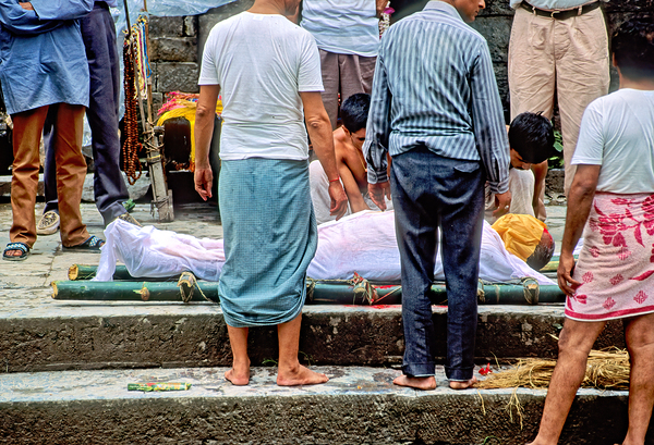 Cremation ceremony at Pashupatinath Temple in Kathmandu Nepal Digital Download