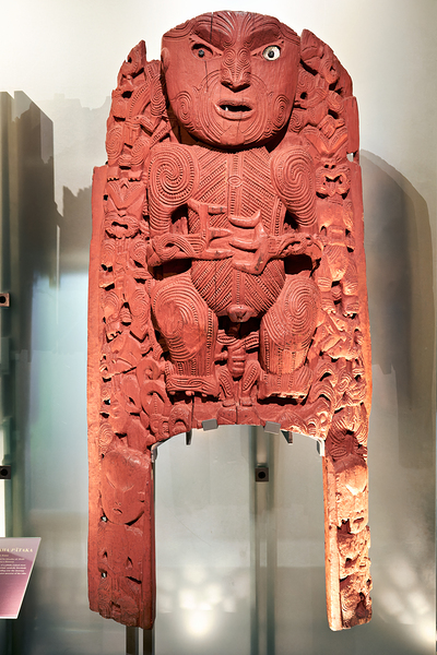 Maori carving in Auckland War Memorial Museum in New Zealand Digital Download