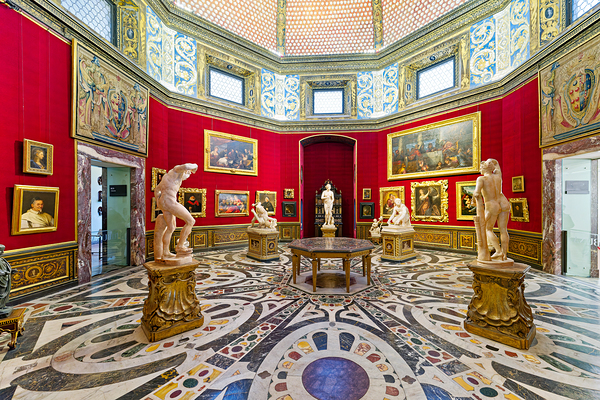 View of la tribuna by bernardo buontalenti in uffizi gallery flo Digital Download