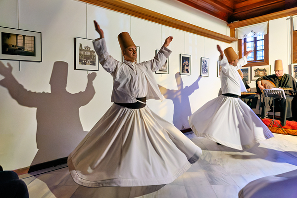 Whirling dervishes perform at sufi event in Istanbul Turkey Digital Download