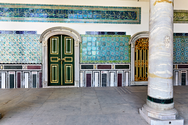 Exploring Topkapi Palace in Istanbul Turkey with ornate doors Digital Download