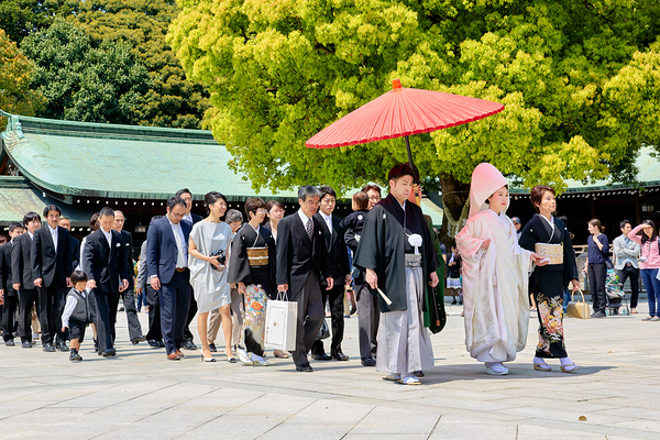 Traditional wedding ceremony at Meiji Jingu shrine in Tokyo Japa Digital Download