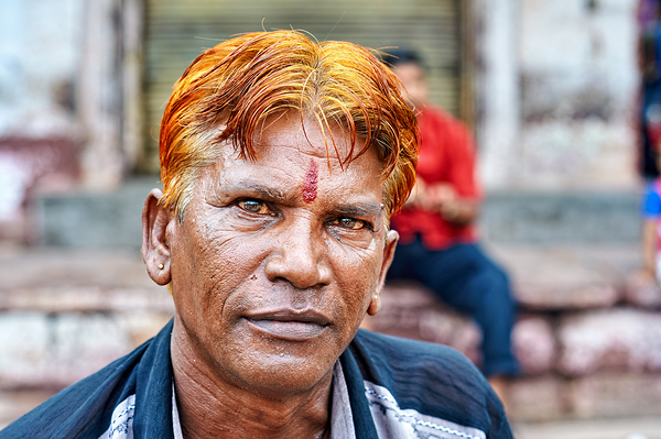 Portrait of a man with red hair in Jodhpur Rajasthan Digital Download