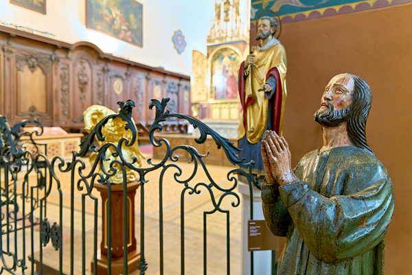 Colmar Alsace France. Alsace Wine Route. Jesus Christ statue in the Dominican Church Digital Download