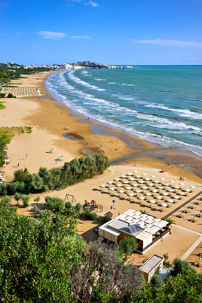 Vieste Gargano. Apulia Puglia Italy. The beach Digital Download