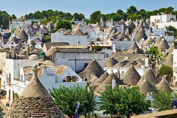 Apulia Puglia Italy. Alberobello. Trulli: traditional Apulian dry stone huts with a conical roof. Digital Download