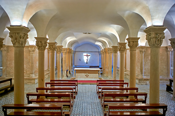 Apulia Puglia Salento Italy. Lecce. Cathedral Maria Santissima Assunta and Saint Orontius. The crypt Digital Download