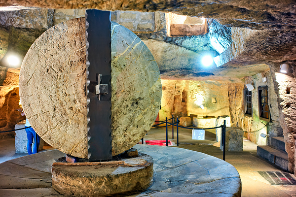 Salento. Apulia Puglia Italy. Gallipoli. Old olives crusher. Frantoio Oleario Ipogeo di Palazzo Granafei Digital Download