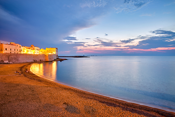 Salento. Apulia Puglia Italy. Gallipoli. Sunset on the waterfront Digital Download