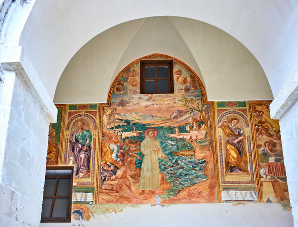 Salento. Apulia Puglia Italy. Galatina. Santa Caterina dAlessandria church. Frescoes in the cloister Digital Download