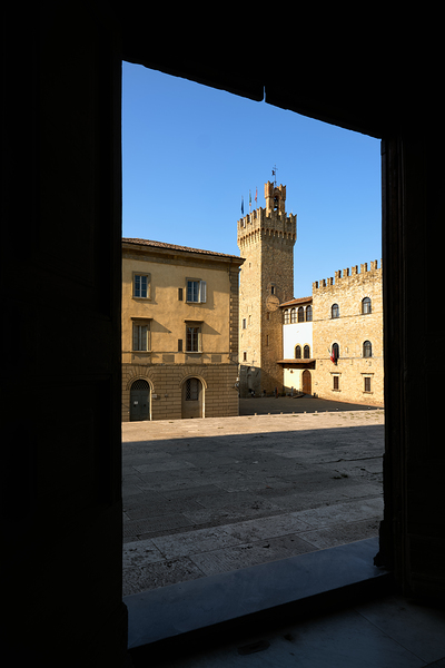 Arezzo Tuscany Italy. Framed view of Palazzo dei Priori Communal Palace Digital Download