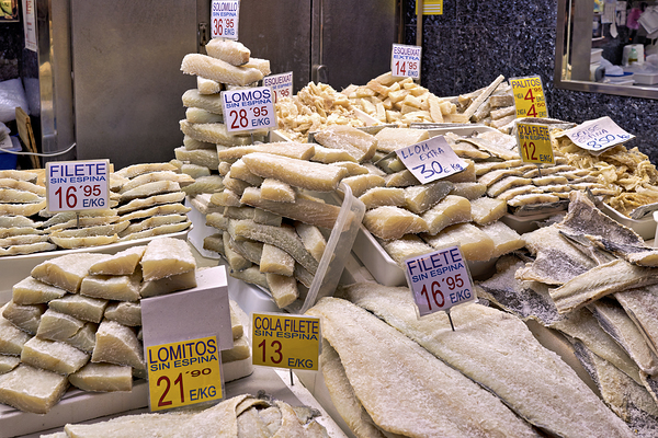 Barcelona. Catalonia. Spain. The Mercat de Sant Josep de la Boqueria. Fishmonger Digital Download