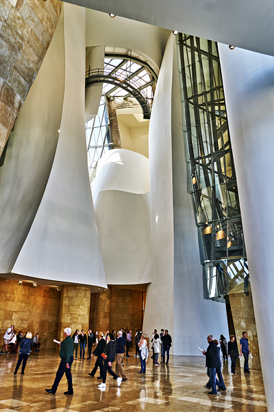 Bilbao Biscay Spain. The interiors of the Guggenheim Museum Digital Download