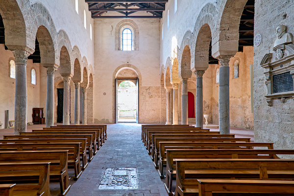 Gerace Calabria Italy. The interior of the Norman Cathedral Digital Download