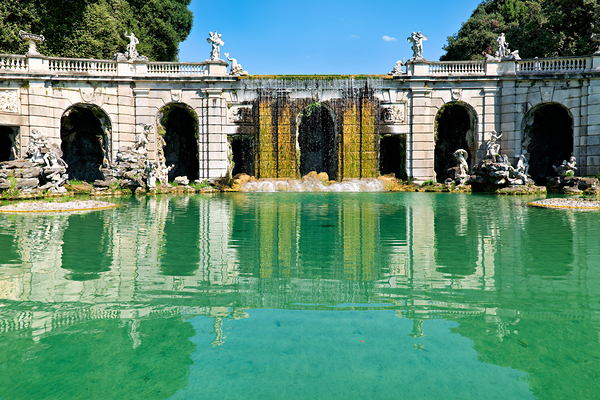 Caserta Campania Italy. The Royal Palace. The fountain of Aeolus Digital Download