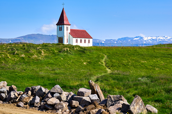 Hellnar church. Snaefellsnes peninsula. Iceland Digital Download