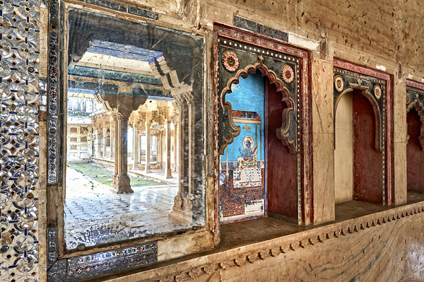India Rajasthan Bundi. Decorations and paintings at Taragarh Fort Digital Download