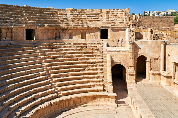 Jordan. The greco roman city of Gerasa Jerash. The theatre Digital Download